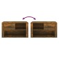 vidaXL Schuhschrank Räuchereiche 80x35x45 cm Holzwerkstoff vidaXL Schuhschrank Räuchereiche 80x35x45 cm Holzwerkstoff