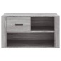 vidaXL Schuhschrank Grau Sonoma 80x35x45 cm Holzwerkstoff vidaXL Schuhschrank Grau Sonoma 80x35x45 cm Holzwerkstoff