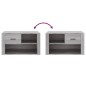 vidaXL Schuhschrank Grau Sonoma 80x35x45 cm Holzwerkstoff vidaXL Schuhschrank Grau Sonoma 80x35x45 cm Holzwerkstoff