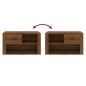 vidaXL Schuhschrank Braun Eichen-Optik 80x35x45 cm Holzwerkstoff vidaXL Schuhschrank Braun Eichen-Optik 80x35x45 cm Holzwerkstoff