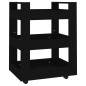 vidaXL Küchenwagen Schwarz 60x45x80 cm Holzwerkstoff vidaXL Küchenwagen Schwarz 60x45x80 cm Holzwerkstoff