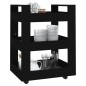vidaXL Küchenwagen Schwarz 60x45x80 cm Holzwerkstoff vidaXL Küchenwagen Schwarz 60x45x80 cm Holzwerkstoff