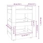 vidaXL Küchenwagen Hochglanz-Weiß 60x45x80 cm Holzwerkstoff vidaXL Küchenwagen Hochglanz-Weiß 60x45x80 cm Holzwerkstoff