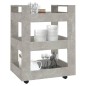 vidaXL Küchenwagen Betongrau 60x45x80 cm Holzwerkstoff vidaXL Küchenwagen Betongrau 60x45x80 cm Holzwerkstoff