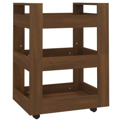 vidaXL Küchenwagen Braun Eichen-Optik 60x45x80 cm Holzwerkstoff