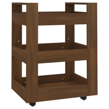 vidaXL Küchenwagen Braun Eichen-Optik 60x45x80 cm Holzwerkstoff
