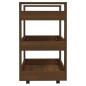 vidaXL Küchenwagen Braun Eichen-Optik 60x45x80 cm Holzwerkstoff vidaXL Küchenwagen Braun Eichen-Optik 60x45x80 cm Holzwerkstoff