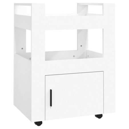 vidaXL Küchenwagen Weiß 60x45x80 cm Holzwerkstoff