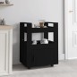 vidaXL Küchenwagen Schwarz 60x45x80 cm Holzwerkstoff vidaXL Küchenwagen Schwarz 60x45x80 cm Holzwerkstoff