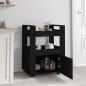 vidaXL Küchenwagen Schwarz 60x45x80 cm Holzwerkstoff vidaXL Küchenwagen Schwarz 60x45x80 cm Holzwerkstoff