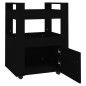 vidaXL Küchenwagen Schwarz 60x45x80 cm Holzwerkstoff vidaXL Küchenwagen Schwarz 60x45x80 cm Holzwerkstoff