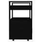 vidaXL Küchenwagen Schwarz 60x45x80 cm Holzwerkstoff vidaXL Küchenwagen Schwarz 60x45x80 cm Holzwerkstoff