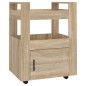 vidaXL Küchenwagen Sonoma-Eiche 60x45x80 cm Holzwerkstoff vidaXL Küchenwagen Sonoma-Eiche 60x45x80 cm Holzwerkstoff