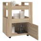 vidaXL Küchenwagen Sonoma-Eiche 60x45x80 cm Holzwerkstoff vidaXL Küchenwagen Sonoma-Eiche 60x45x80 cm Holzwerkstoff