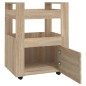 vidaXL Küchenwagen Sonoma-Eiche 60x45x80 cm Holzwerkstoff vidaXL Küchenwagen Sonoma-Eiche 60x45x80 cm Holzwerkstoff