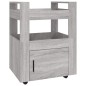 vidaXL Küchenwagen Grau Sonoma 60x45x80 cm Holzwerkstoff vidaXL Küchenwagen Grau Sonoma 60x45x80 cm Holzwerkstoff