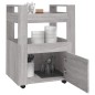vidaXL Küchenwagen Grau Sonoma 60x45x80 cm Holzwerkstoff vidaXL Küchenwagen Grau Sonoma 60x45x80 cm Holzwerkstoff