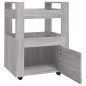 vidaXL Küchenwagen Grau Sonoma 60x45x80 cm Holzwerkstoff vidaXL Küchenwagen Grau Sonoma 60x45x80 cm Holzwerkstoff