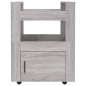 vidaXL Küchenwagen Grau Sonoma 60x45x80 cm Holzwerkstoff vidaXL Küchenwagen Grau Sonoma 60x45x80 cm Holzwerkstoff