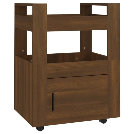 vidaXL Küchenwagen Braun Eichen-Optik 60x45x80 cm Holzwerkstoff