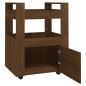 vidaXL Küchenwagen Braun Eichen-Optik 60x45x80 cm Holzwerkstoff vidaXL Küchenwagen Braun Eichen-Optik 60x45x80 cm Holzwerkstoff