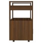 vidaXL Küchenwagen Braun Eichen-Optik 60x45x80 cm Holzwerkstoff vidaXL Küchenwagen Braun Eichen-Optik 60x45x80 cm Holzwerkstoff