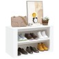 vidaXL Schuhregal Weiß 75x35x45 cm Holzwerkstoff vidaXL Schuhregal Weiß 75x35x45 cm Holzwerkstoff