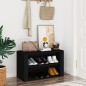 vidaXL Schuhregal Schwarz 75x35x45 cm Holzwerkstoff vidaXL Schuhregal Schwarz 75x35x45 cm Holzwerkstoff
