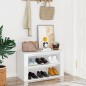 vidaXL Schuhregal Hochglanz-Weiß 75x35x45 cm Holzwerkstoff vidaXL Schuhregal Hochglanz-Weiß 75x35x45 cm Holzwerkstoff