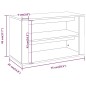 vidaXL Schuhregal Hochglanz-Weiß 75x35x45 cm Holzwerkstoff vidaXL Schuhregal Hochglanz-Weiß 75x35x45 cm Holzwerkstoff