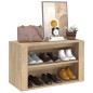 vidaXL Schuhregal Sonoma-Eiche 75x35x45 cm Holzwerkstoff vidaXL Schuhregal Sonoma-Eiche 75x35x45 cm Holzwerkstoff