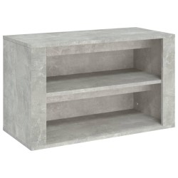 vidaXL Schuhregal Betongrau 75x35x45 cm Holzwerkstoff