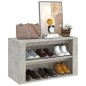 vidaXL Schuhregal Betongrau 75x35x45 cm Holzwerkstoff vidaXL Schuhregal Betongrau 75x35x45 cm Holzwerkstoff