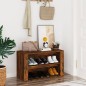 vidaXL Schuhregal Räuchereiche 75x35x45 cm Holzwerkstoff vidaXL Schuhregal Räuchereiche 75x35x45 cm Holzwerkstoff