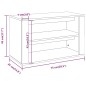 vidaXL Schuhregal Räuchereiche 75x35x45 cm Holzwerkstoff vidaXL Schuhregal Räuchereiche 75x35x45 cm Holzwerkstoff