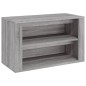 vidaXL Schuhregal Grau Sonoma 75x35x45 cm Holzwerkstoff vidaXL Schuhregal Grau Sonoma 75x35x45 cm Holzwerkstoff