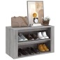 vidaXL Schuhregal Grau Sonoma 75x35x45 cm Holzwerkstoff vidaXL Schuhregal Grau Sonoma 75x35x45 cm Holzwerkstoff