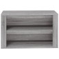 vidaXL Schuhregal Grau Sonoma 75x35x45 cm Holzwerkstoff vidaXL Schuhregal Grau Sonoma 75x35x45 cm Holzwerkstoff