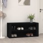 vidaXL Schuhregal Schwarz 100x35x45 cm Holzwerkstoff vidaXL Schuhregal Schwarz 100x35x45 cm Holzwerkstoff