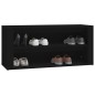vidaXL Schuhregal Schwarz 100x35x45 cm Holzwerkstoff vidaXL Schuhregal Schwarz 100x35x45 cm Holzwerkstoff
