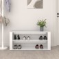 vidaXL Schuhregal Hochglanz-Weiß 100x35x45 cm Holzwerkstoff vidaXL Schuhregal Hochglanz-Weiß 100x35x45 cm Holzwerkstoff