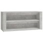vidaXL Schuhregal Betongrau 100x35x45 cm Holzwerkstoff vidaXL Schuhregal Betongrau 100x35x45 cm Holzwerkstoff