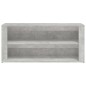vidaXL Schuhregal Betongrau 100x35x45 cm Holzwerkstoff vidaXL Schuhregal Betongrau 100x35x45 cm Holzwerkstoff