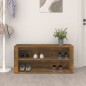 vidaXL Schuhregal Räuchereiche 100x35x45 cm Holzwerkstoff vidaXL Schuhregal Räuchereiche 100x35x45 cm Holzwerkstoff