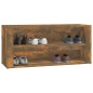 vidaXL Schuhregal Räuchereiche 100x35x45 cm Holzwerkstoff vidaXL Schuhregal Räuchereiche 100x35x45 cm Holzwerkstoff