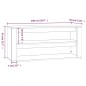 vidaXL Schuhregal Räuchereiche 100x35x45 cm Holzwerkstoff vidaXL Schuhregal Räuchereiche 100x35x45 cm Holzwerkstoff