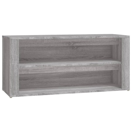 vidaXL Schuhregal Grau Sonoma 100x35x45 cm Holzwerkstoff