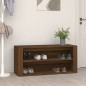 vidaXL Schuhregal Braun Eichen-Optik 100x35x45 cm Holzwerkstoff vidaXL Schuhregal Braun Eichen-Optik 100x35x45 cm Holzwerkstoff