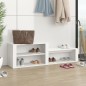 vidaXL Schuhschrank Weiß 150x35x45 cm Holzwerkstoff vidaXL Schuhschrank Weiß 150x35x45 cm Holzwerkstoff