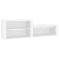 vidaXL Schuhschrank Weiß 150x35x45 cm Holzwerkstoff